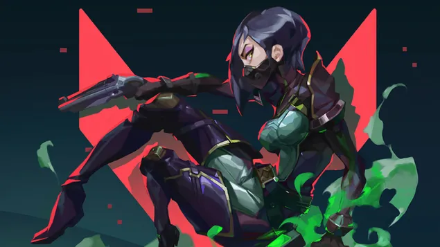 Agent 'Viper' - Valorant (لعبة فيديو مكافحة الشغب) 4K خلفية