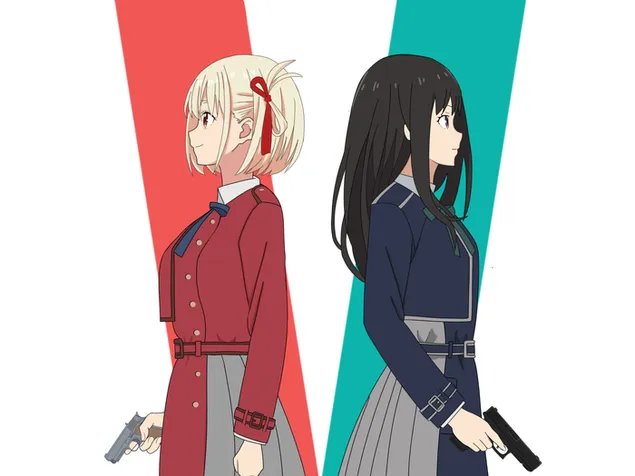 Tapeta Agenti Chisato Nishikigi a Takina Inoue 2K