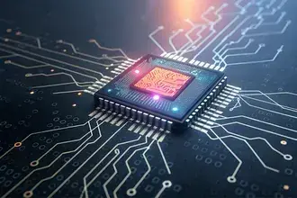 AI 칩과 신경망, 데이터 시스템 통합의 심장 4K 배경화면