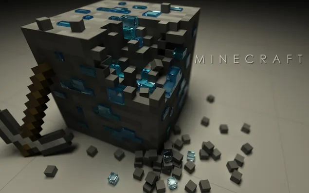 アイアンピック付きダイヤモンド鉱石-Minecraft