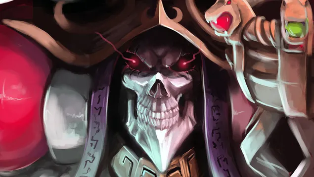 Аинз Ооал Говн - Тхе Ундеад Кинг 8K позадина