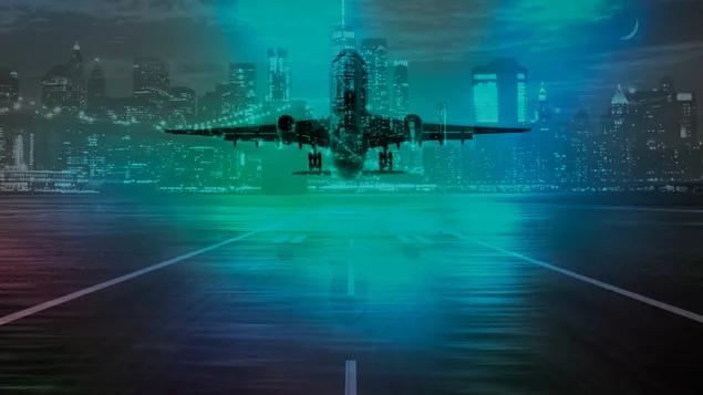 Páipéar balla Aerárthach ag éirí as4K