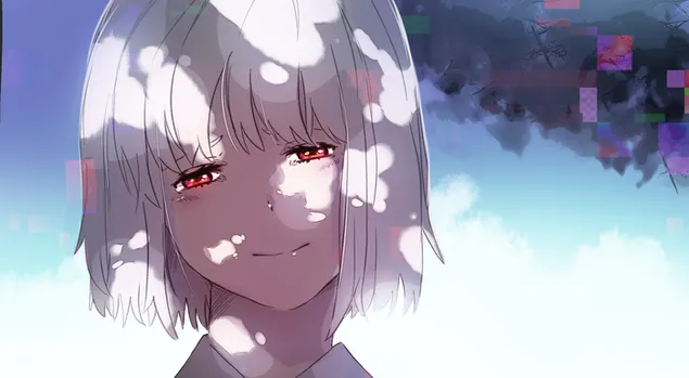 Akane Shinjo Whie Hår 2K baggrundsbillede