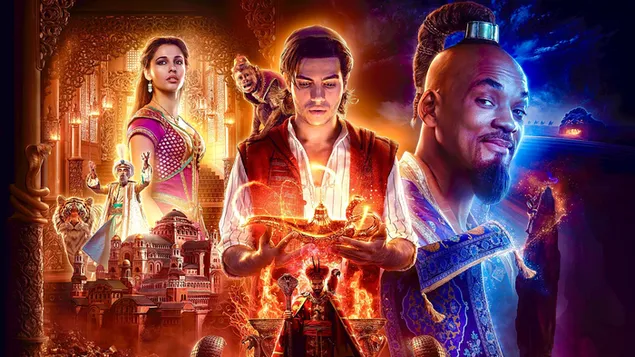 Plakat filma Aladin 2019 2K pozadina