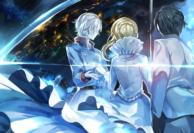 Aldnoah. Zero - Slaine Troyard, Asseylum Vers Allusia e Inaho Kaizuka HD sfondo