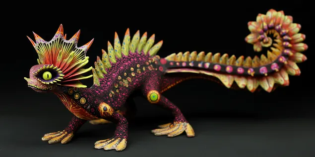 alebrije-inspirerad skulptur av fantastiska varelser utstalld ladda ner