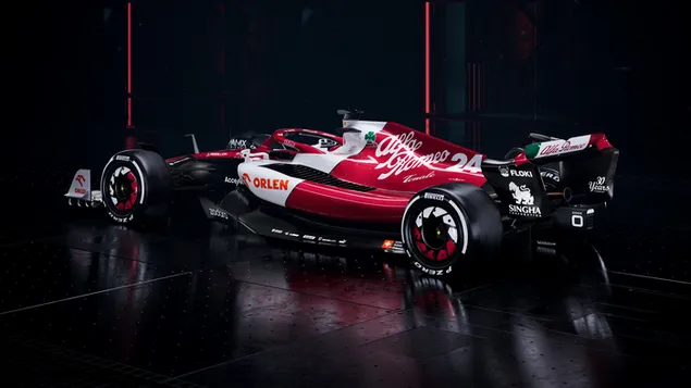 Alfa Romeo C42 Fórmula 1 2022 coche nuevo vista trasera y lateral