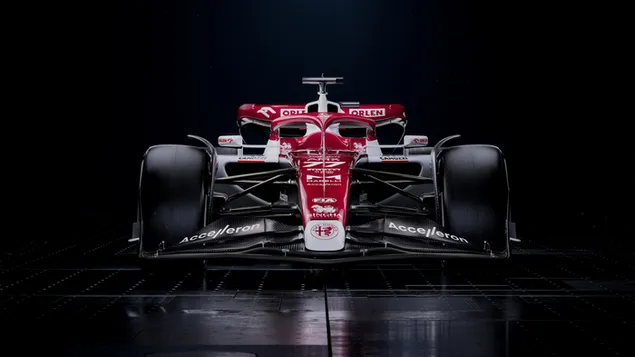 Alfa Romeo C42 Formula 1 2022 tampilan depan mobil baru unduhan