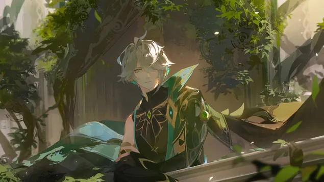 alhaitham (dendro character) - genshin impact (anime video game) download