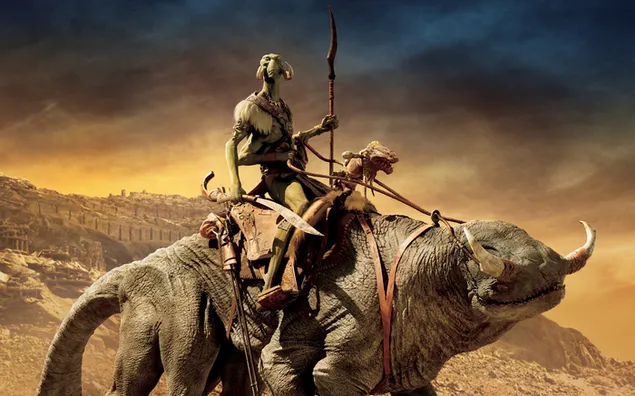 Alien dhe krijesa 2K sfond