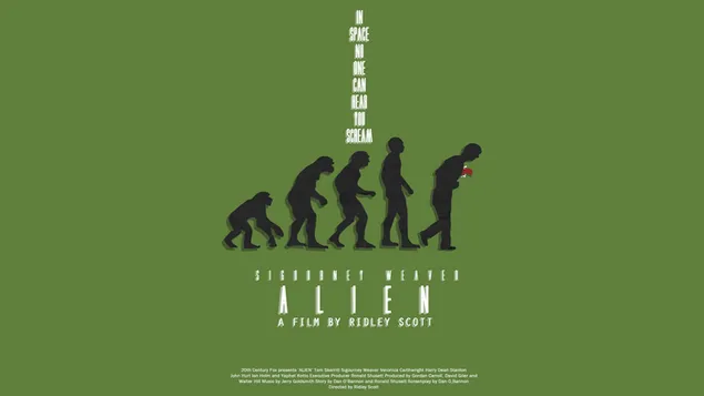 Alien - ewolucja człowieka 4K tapeta