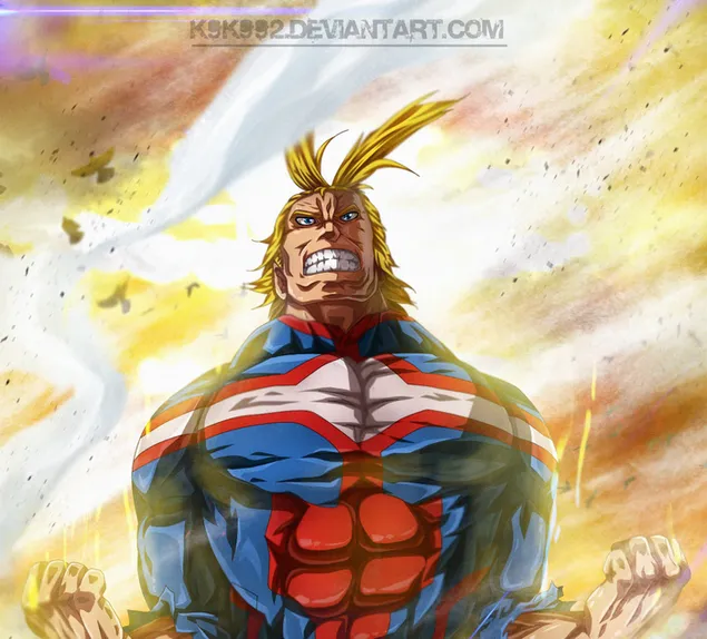 All Might Fuld Power HD baggrundsbillede