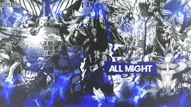 Hình nền All Might Manga Style HD