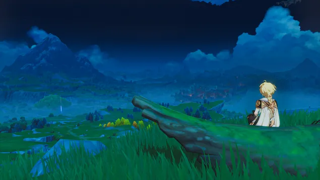 muat turun sendirian aether menonton alam genshin | kesan genshin