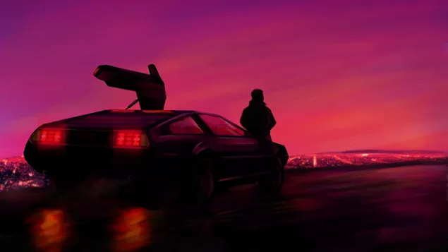 Sam in lasten avto 2K ozadje