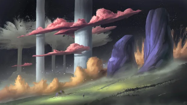 לבד בעולם קסום 4K טפט