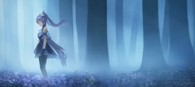 yksin keqing sumuisessa metsassa | genshin vaikutus lataa