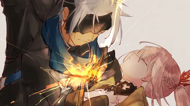 '알펜' '시온' 구하는 테일즈 오브 어라이즈 (애니 비디오 게임) 4K 배경화면