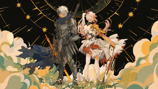 アルフェンとシオンネ（ファンアート）| テイルズオブアライズ（アニメビデオゲーム） 4K 壁紙