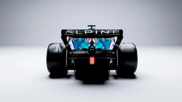 Alpine A522 Formula 1 2022 新車 青色 背面図 4K 壁紙