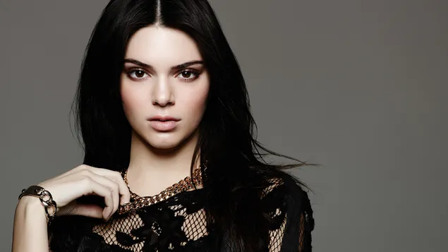 Amazing Model 'Kendall Jenner' in Black Hair download