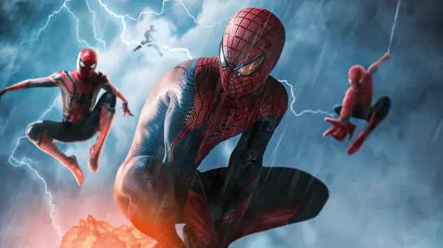Spider Man Menakjubkan Dan Teman Spidy Barunya Bersama 4K wallpaper