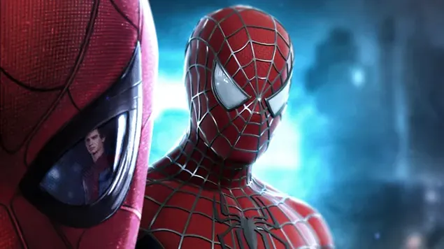 Bayangan Spider Man Menakjubkan Terlihat Dari Mata Spider Man 4K wallpaper