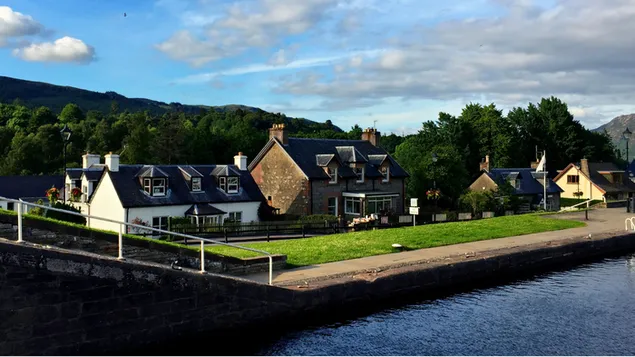 Páipéar balla Tírdhreach Uirbeach Iontach i gCill Chuimein, Dún Éideann Albain4K
