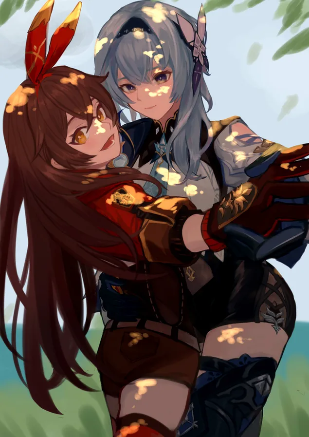 Eula와 호박 춤 | 원신 임팩트 2K 배경화면