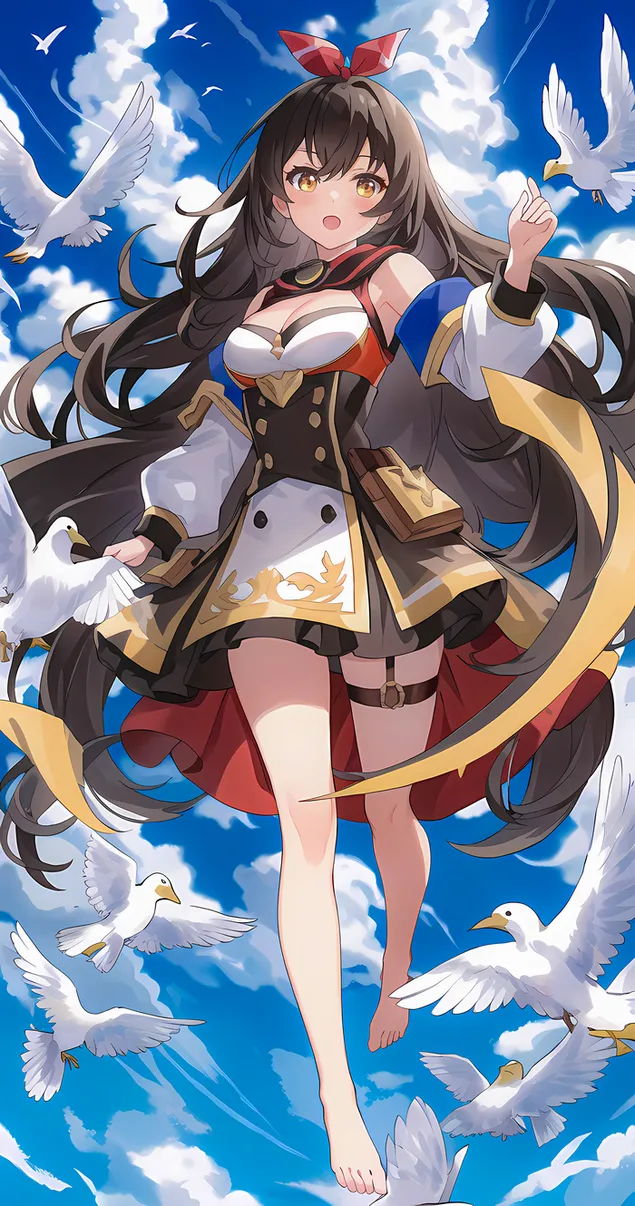 amber vliegt in de lucht als een vogel | ganshin-effect download