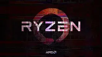 logo obvodu cpu ,,amd ryzen''. stahnout