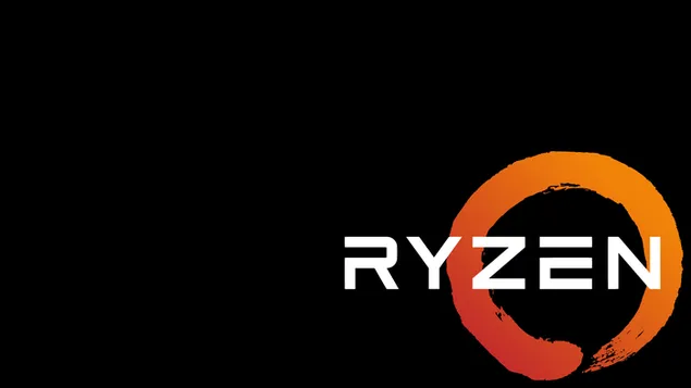 「AMD Ryzen」ダーク ズーム ロゴ