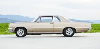 Tapeta America muscle car: GTO hot rod white 4K