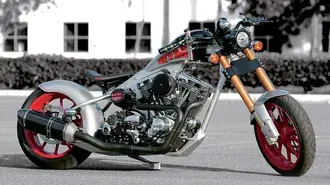 Tapeta Americký chopper stříbrný HD