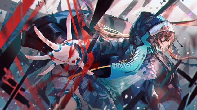 Amiya | Arknights | (Video lojë anime) 4K sfond