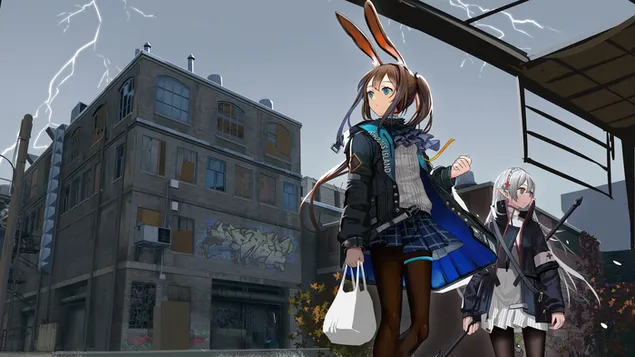 와파린 함유 아미야 | Arknights (애니 비디오 게임) 4K 배경화면