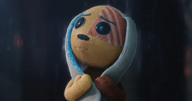 דמות מונפשת בשם אולי מחפשת את הילד שאיבד אותו. 2K טפט