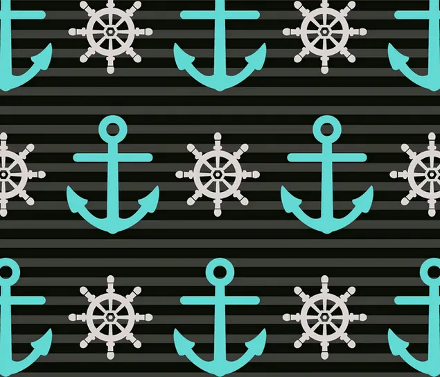 anchor pattern in black and blue download
