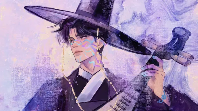 Al chinesescht Bild vum Dämon 'Jinu' - K-Pop Demon Hunters (Animatiounsfilm) 4K Tapeten