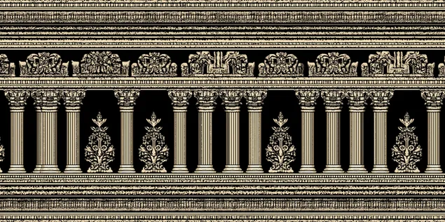 modeli i frizes dhe kolonave te tempullit te greqise se lashte shkarkim