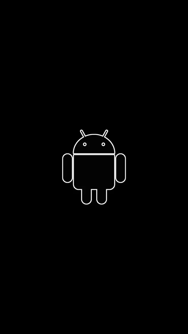 Android-systeem zwart-wit tekening download