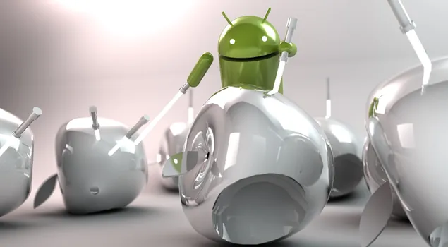 Android vs Apple baixada