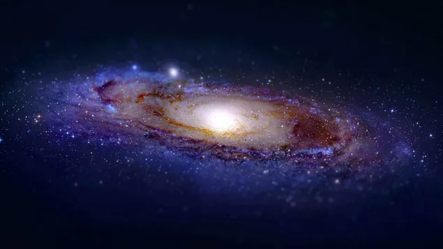 Andromeda galaxy tilt-shift