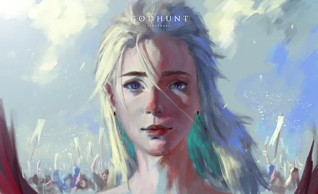 Angelas karys kare HD ekrano užsklanda