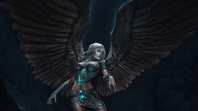 engel krijger 4K achtergrond