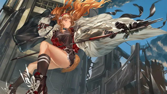 Angelina - Arknights [Video lojë anime] 4K sfond