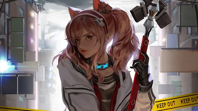 Hình nền Angelina: Arknights (Trò chơi điện tử Anime) 4K