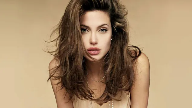 Angelina Jolie beroemde pruilende lippen