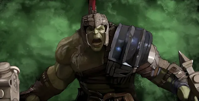 Hulk Marah Dengan Senjatanya 4K wallpaper