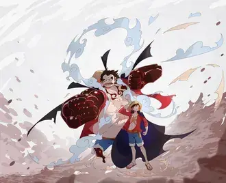 Monyet Marah D. Luffy - sekeping 4K kertas dinding